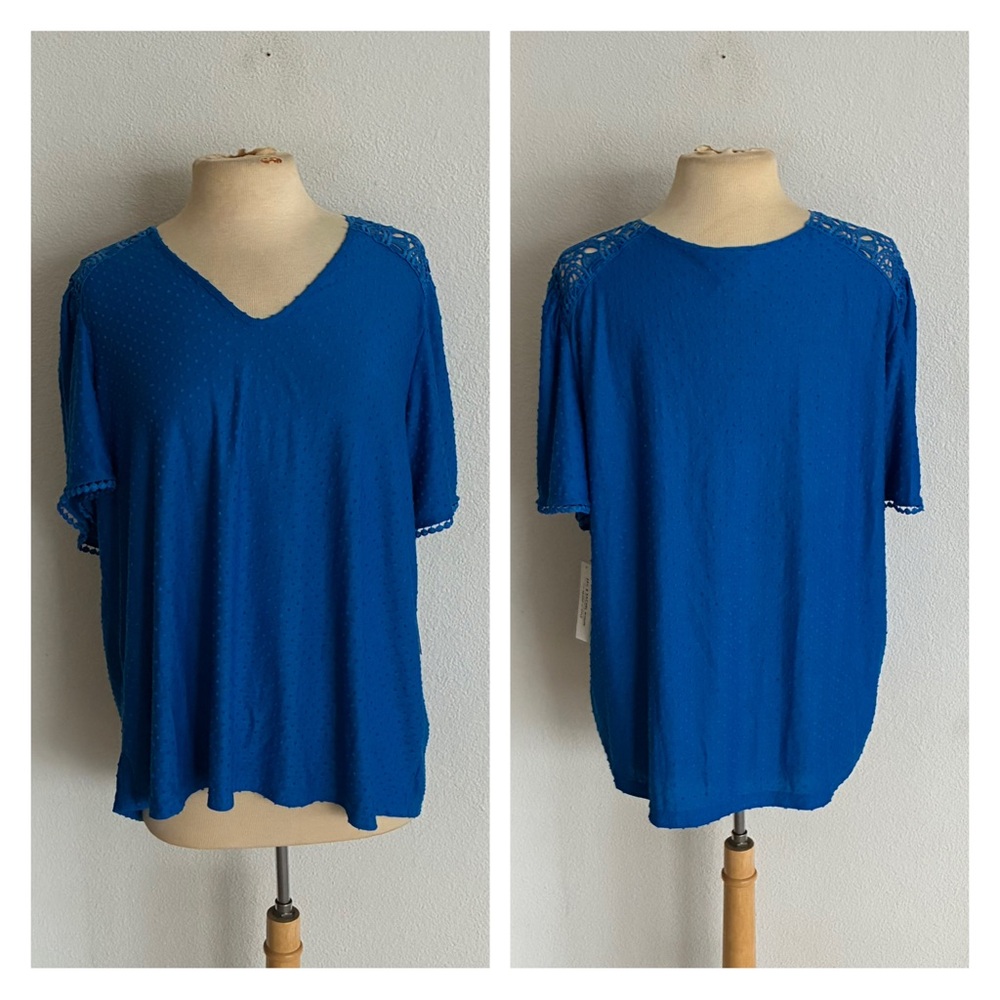 Zac & Rachel swiss dot top